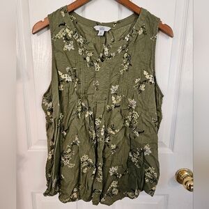 Croft & Barrow Sleeveless Blouse, Sz Xxl
